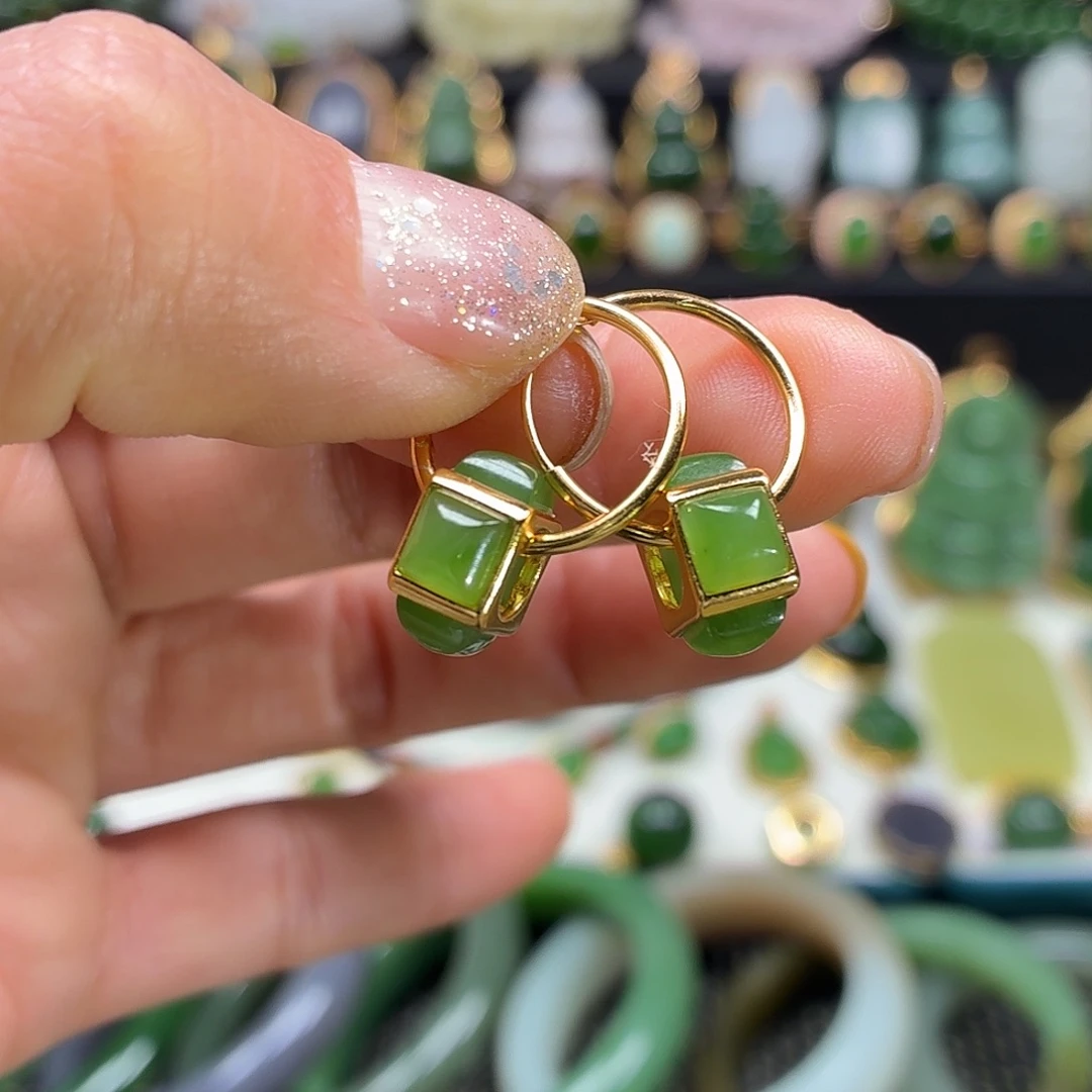 和田玉银S925镶嵌颈饰