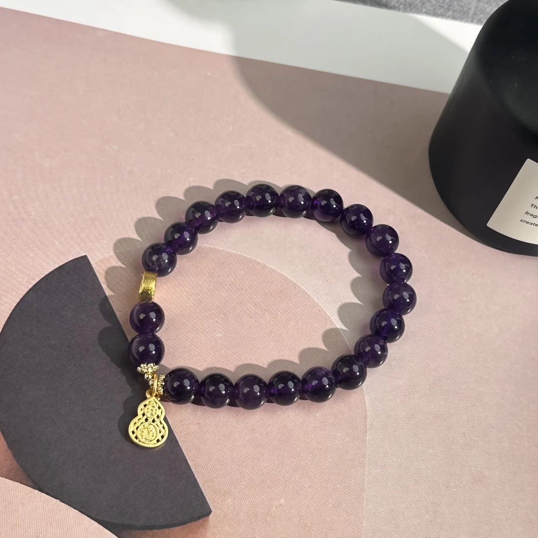 A10紫水晶手链紫气东来高级感手串时尚百搭