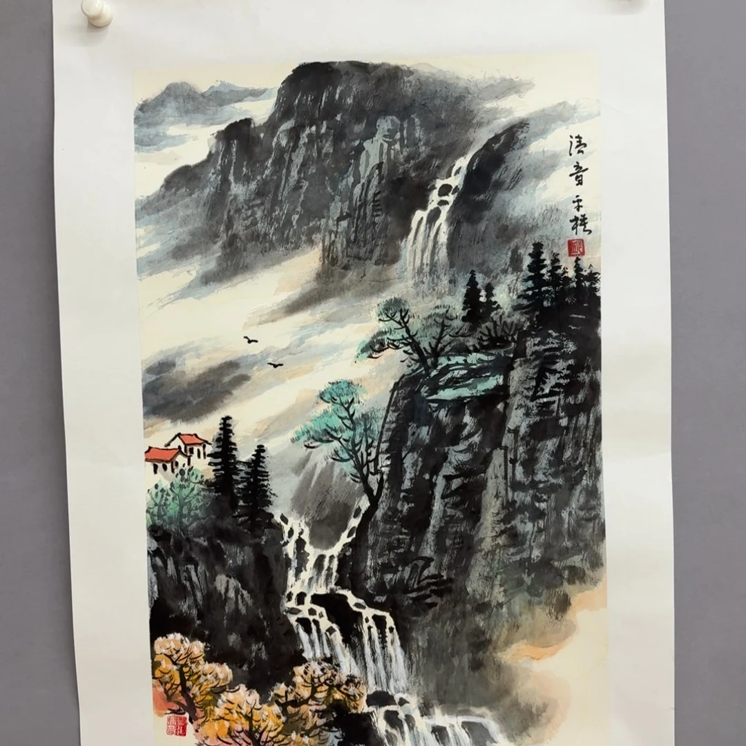 国画艺术家真人手绘