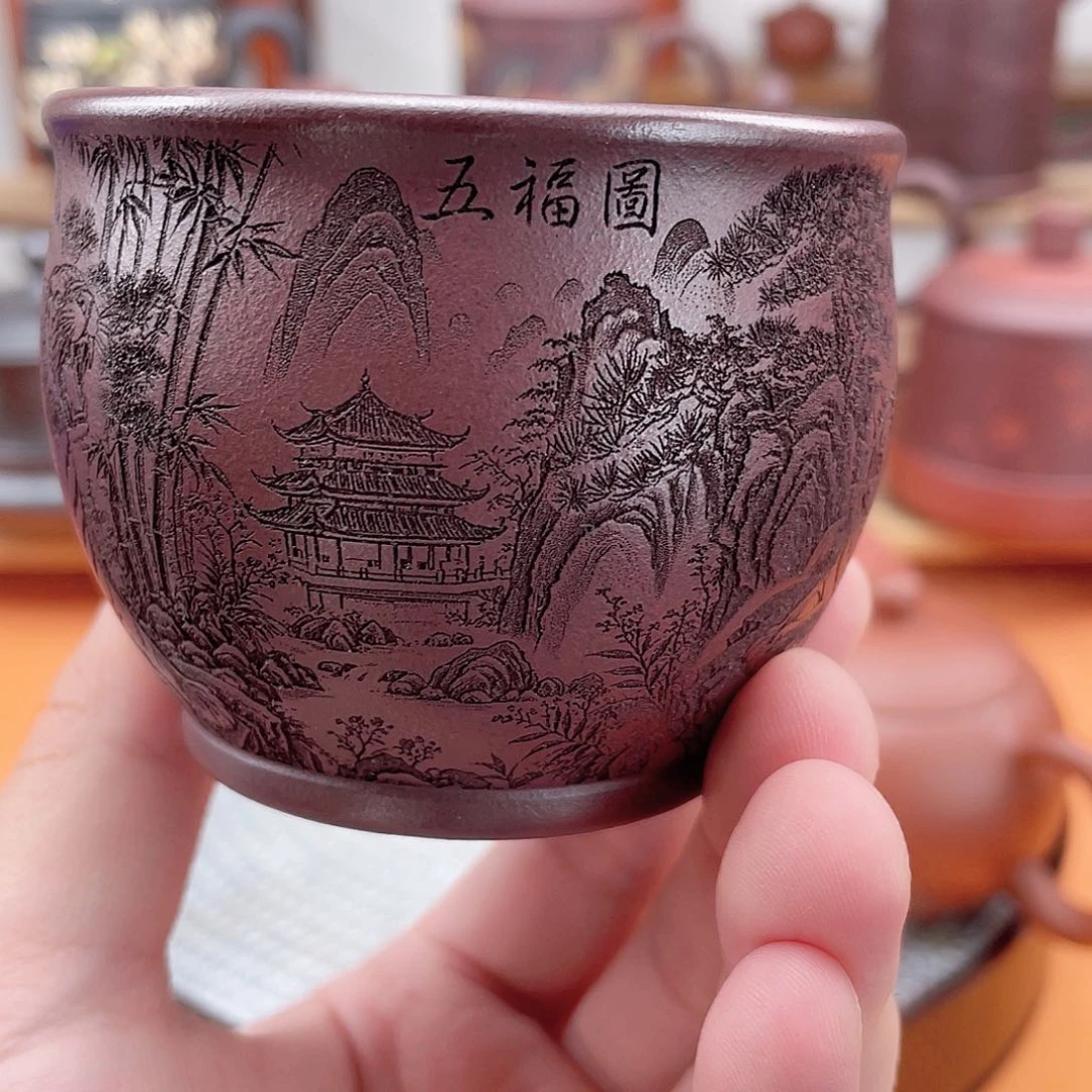 茶杯紫砂高档紫砂茶具套装