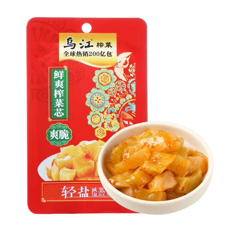 乌江 爽脆鲜爽榨菜芯 70克/袋