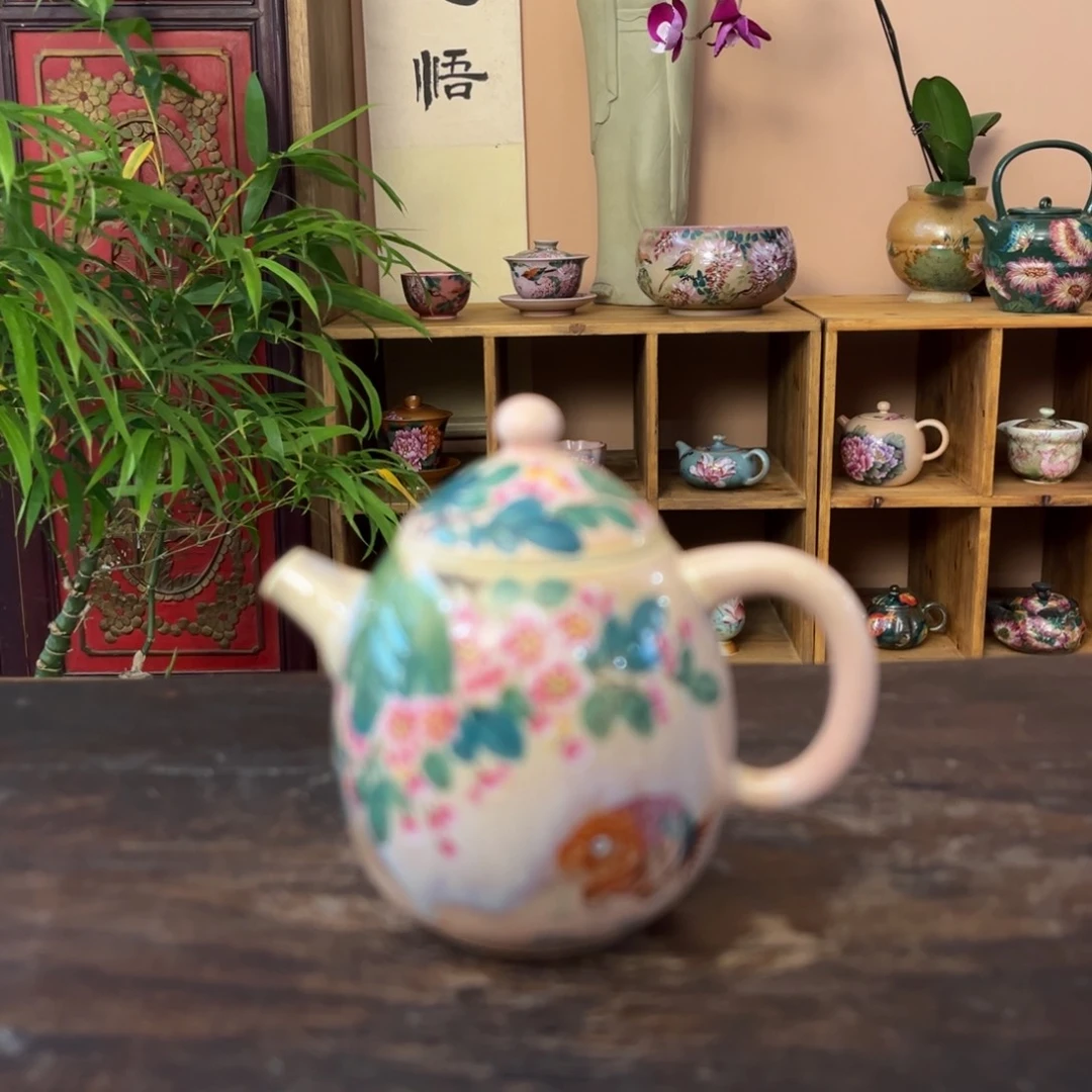 柴烧手工手绘陶瓷