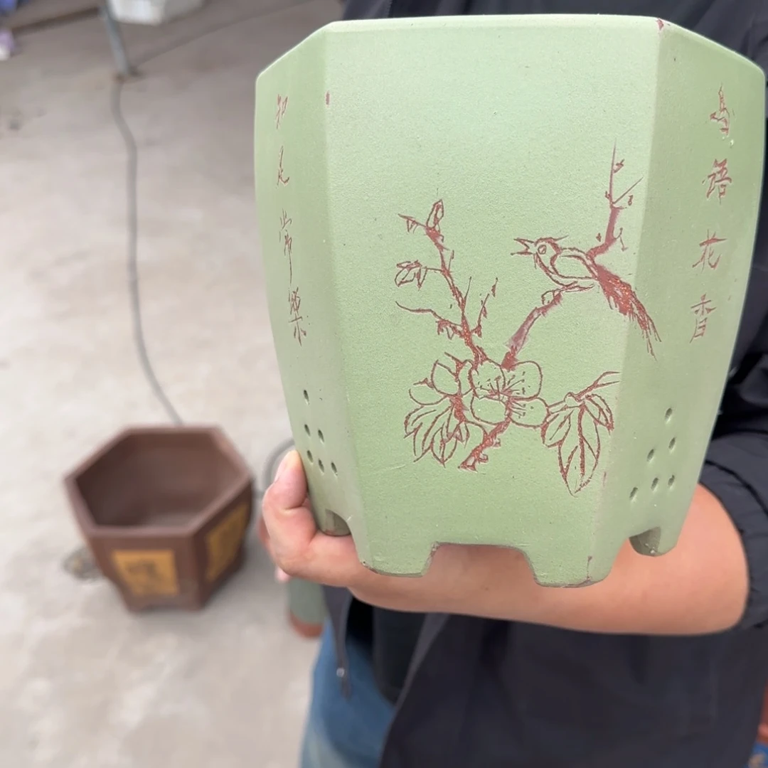 紫砂花盆口径15.20口径