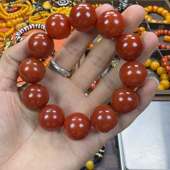 平***生玛瑙/玉髓未镶嵌手链