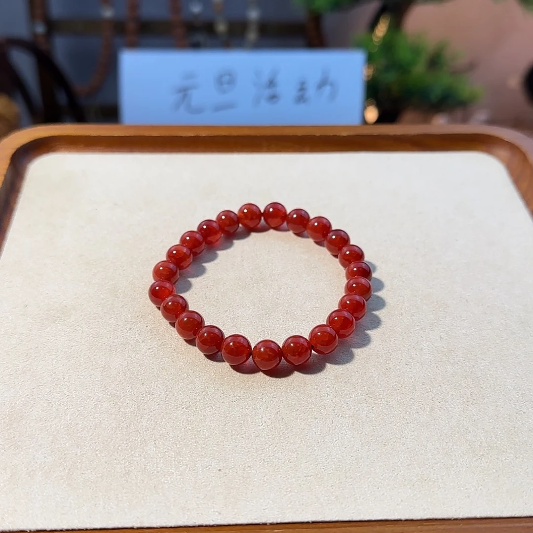 吊坠菩提根/象牙果冰裂纹红