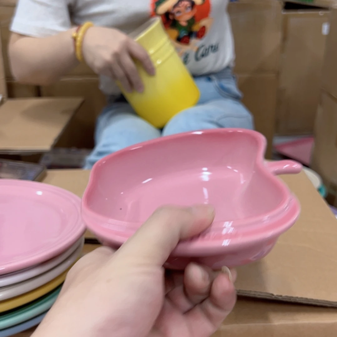 老姊妹家瓷器好漂亮粉色苹果