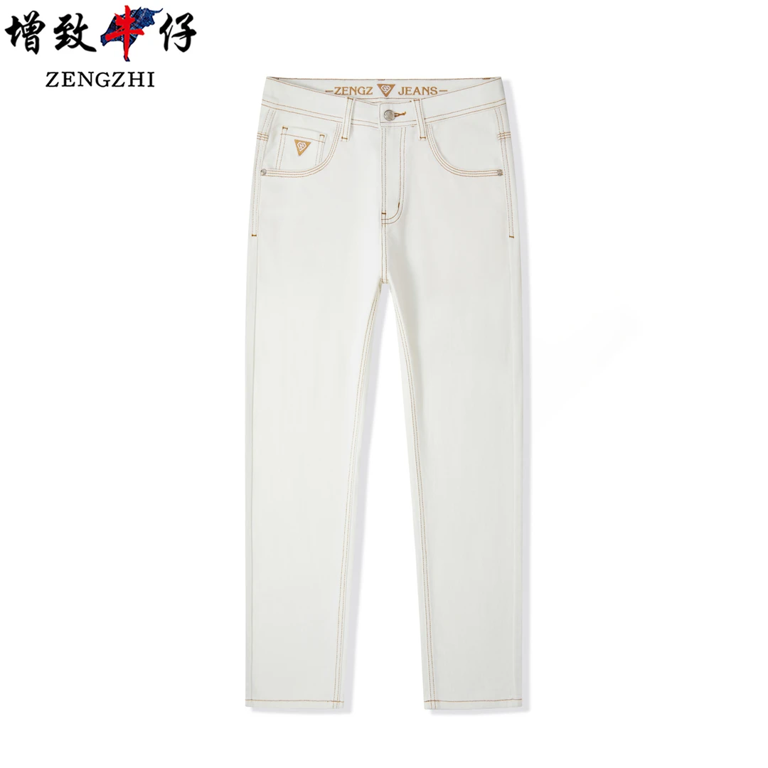 ZENGZHI/增致牛仔沙漠金【一等品长绒棉】新款合体小直筒牛仔男215#