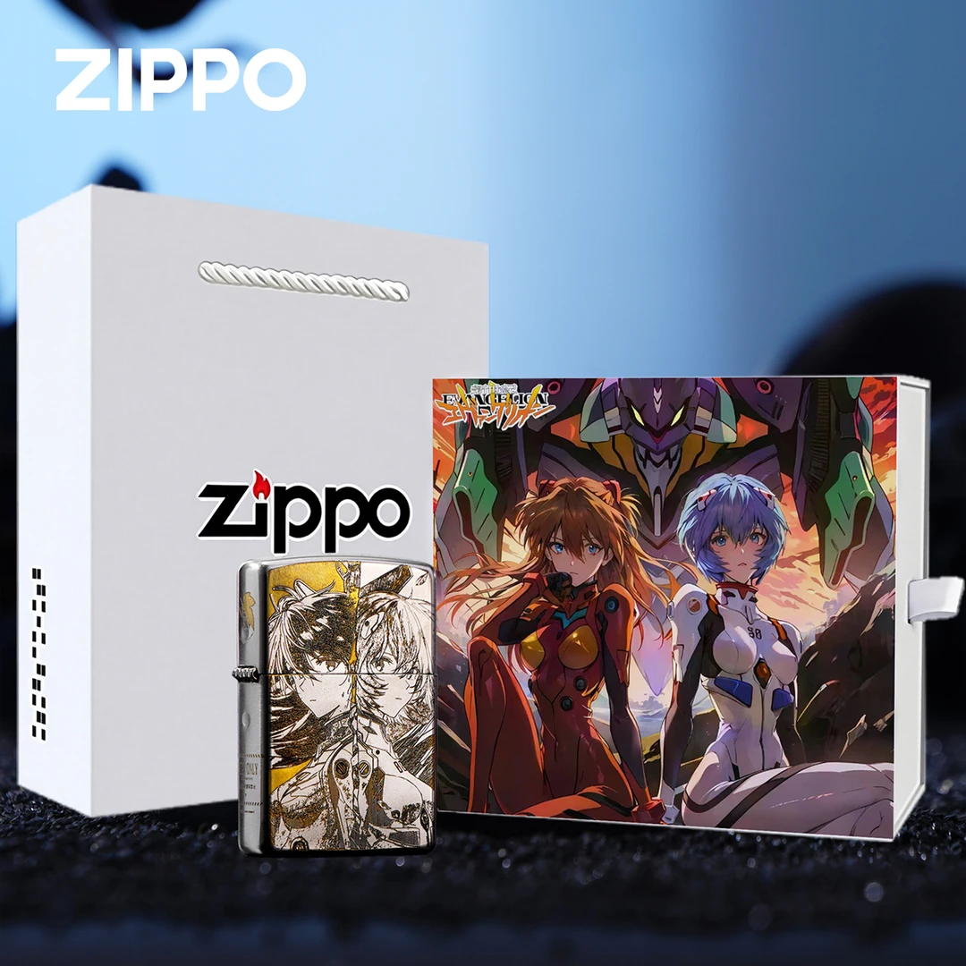 zippo打火机 EVA 双美-五面精雕 防风煤油打火机送男友礼物DYH1X1