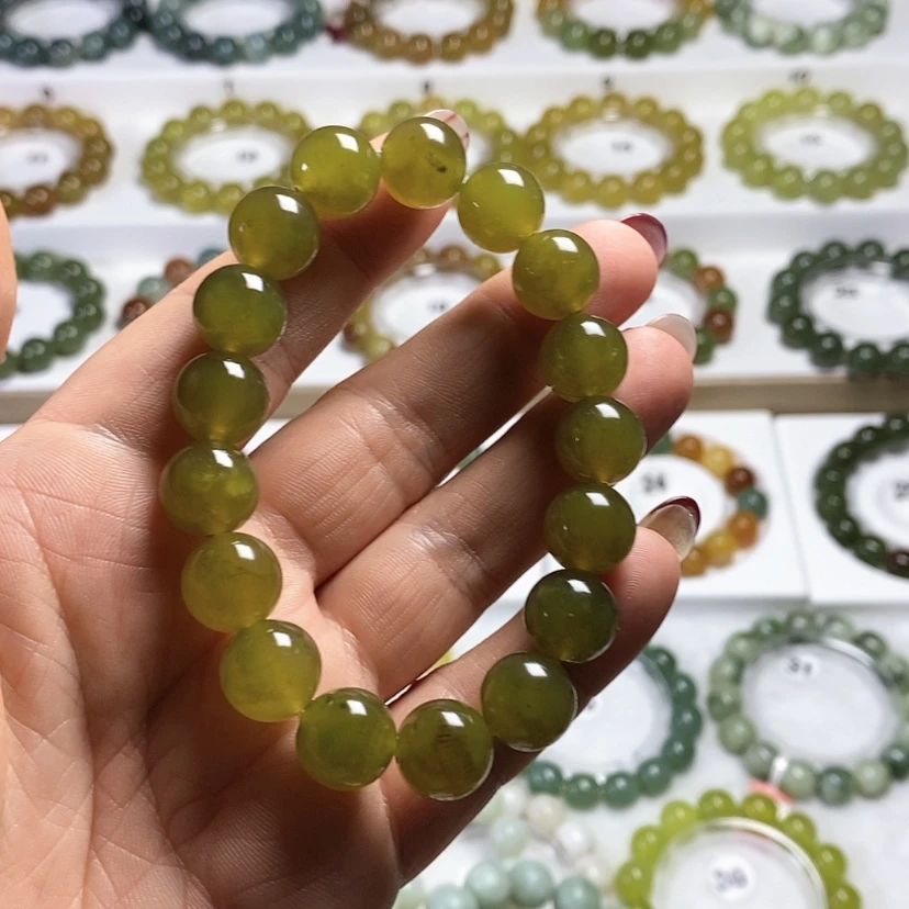 【闪购商品】未镶嵌岫玉手链卡12