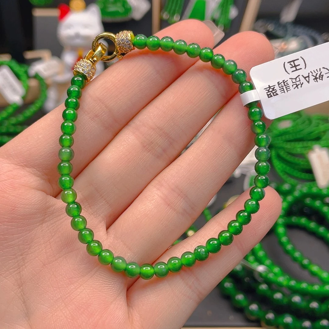 翡翠未镶嵌颈饰周***爱手链卡4