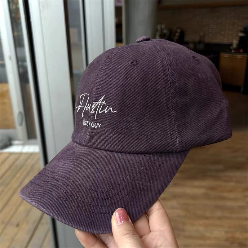 美式复古大头围刺绣深顶棒球帽男时尚休闲软顶鸭舌帽女显脸小