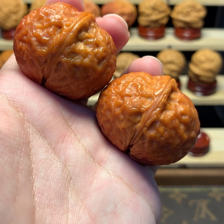 隐***文玩核桃把件40至尊元宝