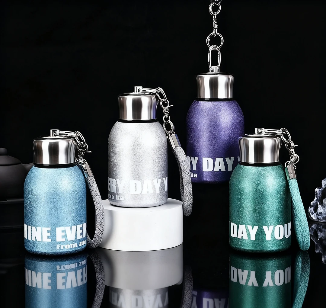 小胖丁冰花漆口袋杯户外保温杯双层316不锈钢学生保温小容量水杯