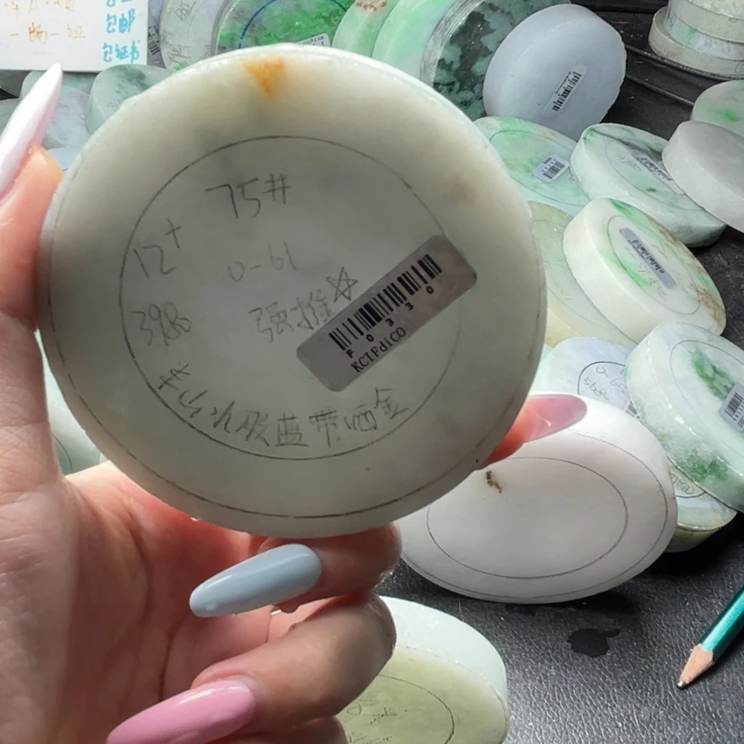 定制翡翠胶蓝未镶嵌