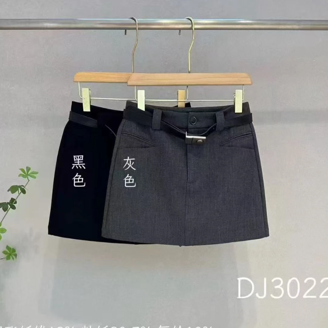 【梵音ZZ】高品质羊毛呢短裙女25秋冬新款显瘦高腰A字裙百搭半身裙
