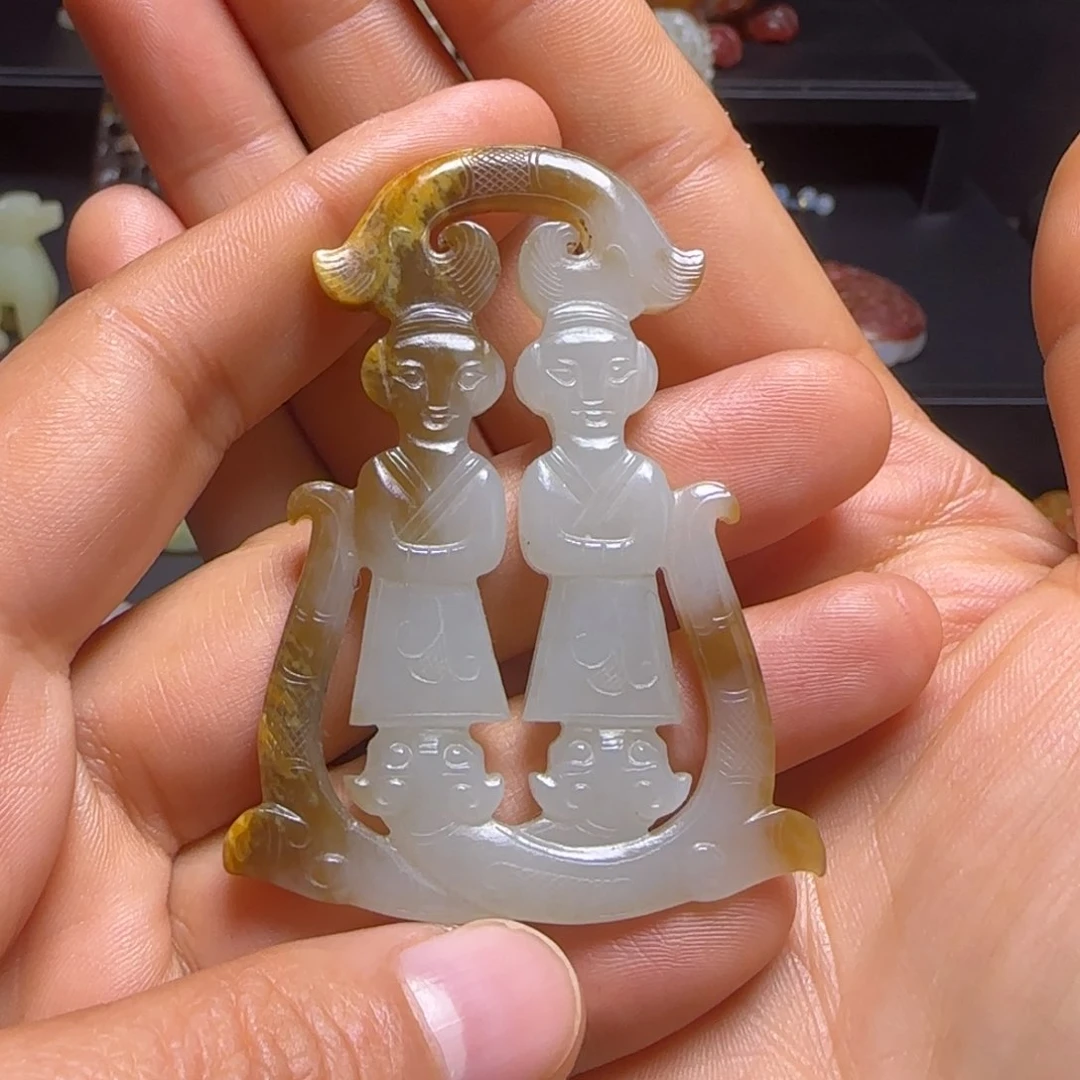 和田玉颈饰未镶嵌