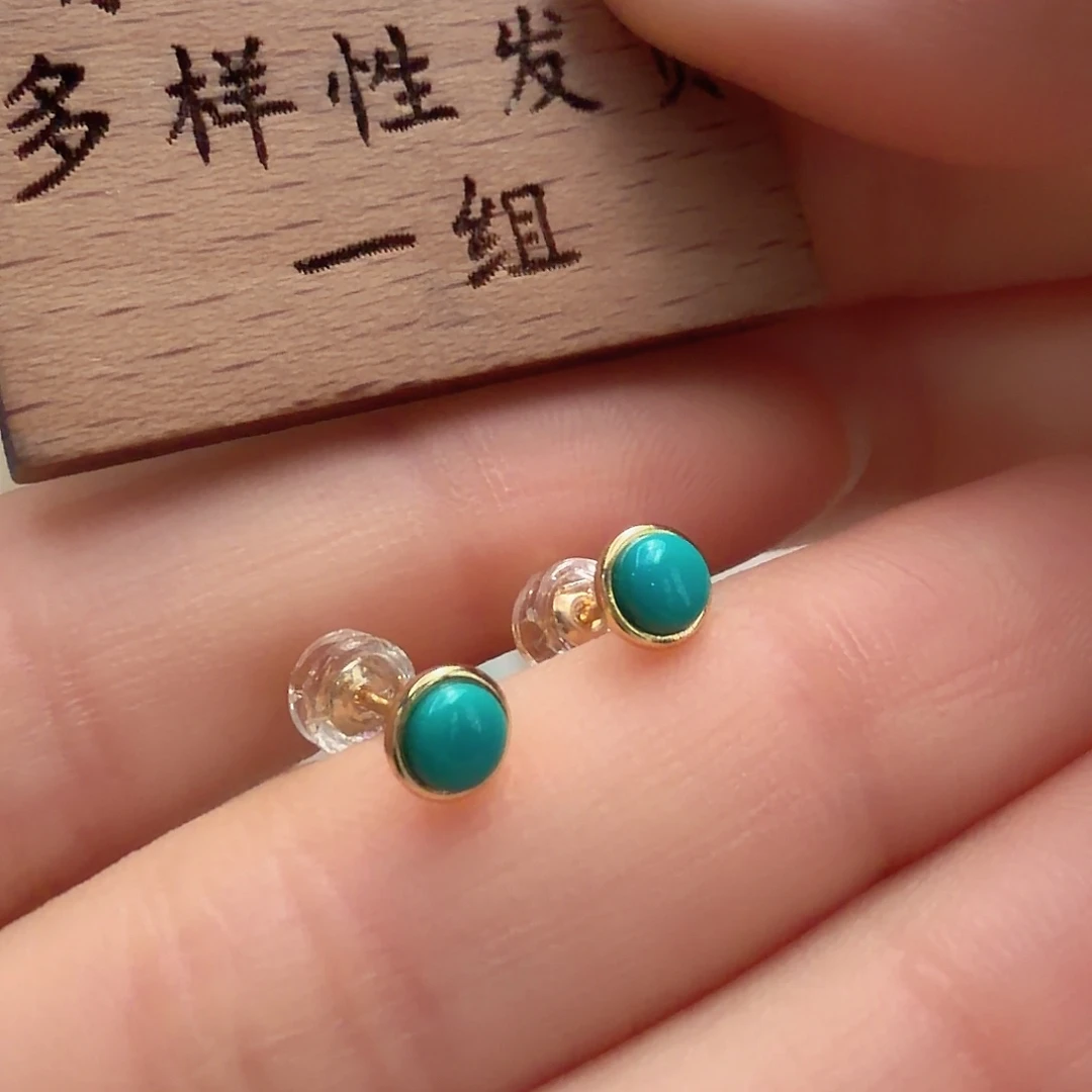 绿松石银S925镶嵌颈饰