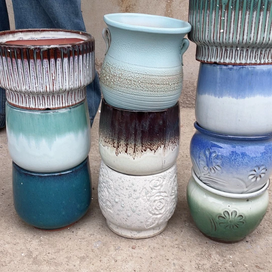 红陶王嫂花盆0211-228框