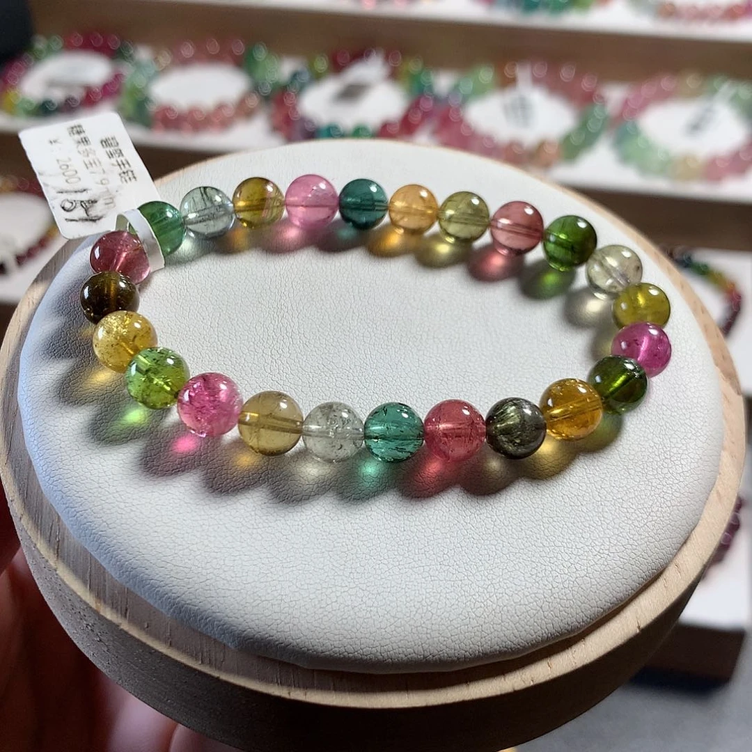 碧玺手链未镶嵌7.8mm