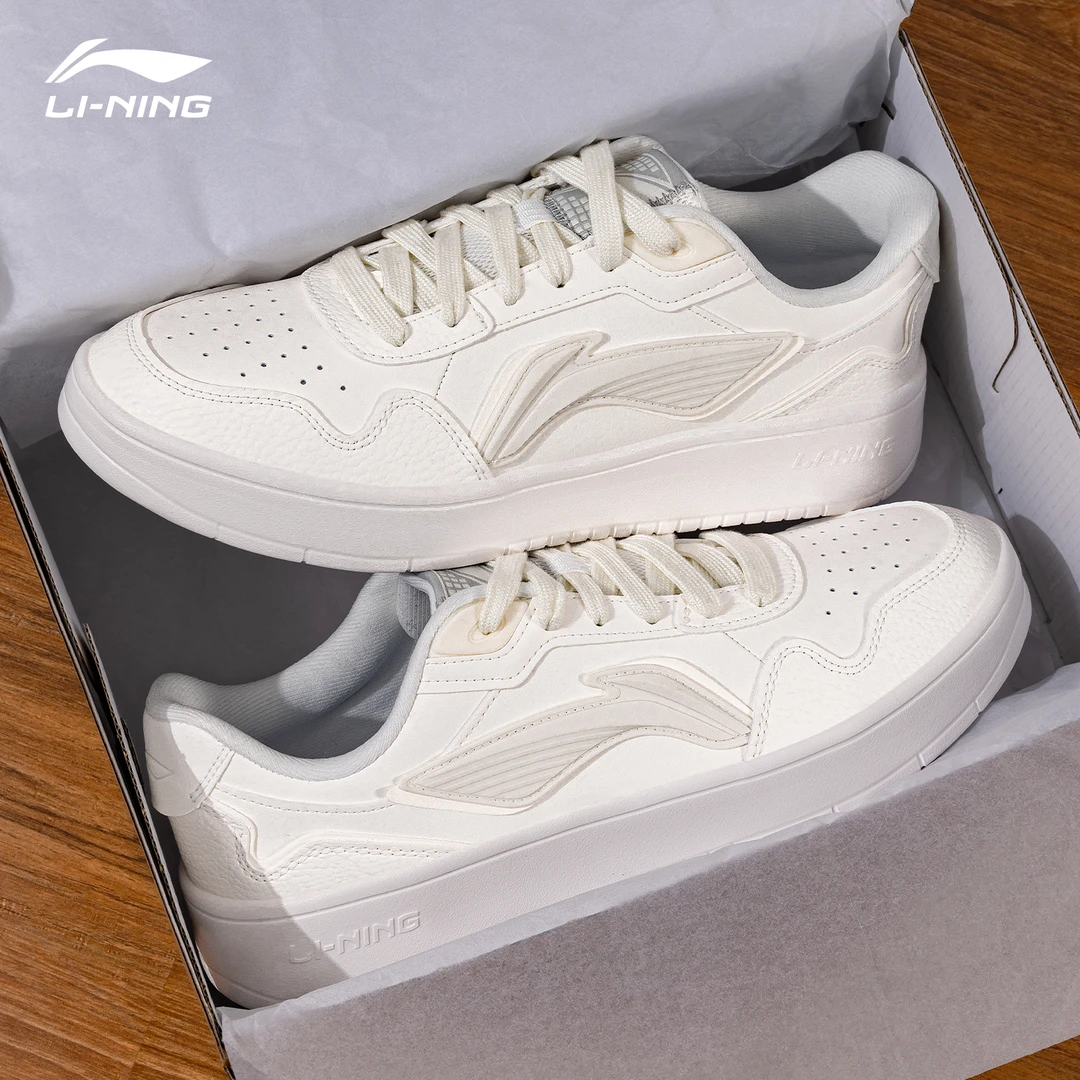 李宁元宝男款板鞋2025夏季新款正品时尚潮流轻便百搭小白鞋休闲鞋