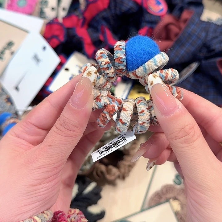 橘色蓝球电话线新款