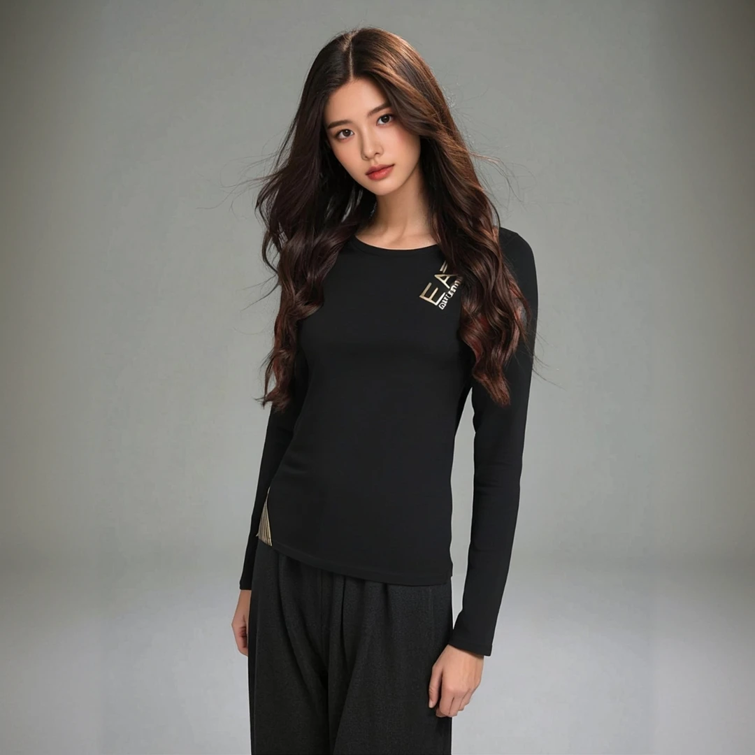 EMPORIO ARMANI/安普里奥·阿玛尼女式长袖T恤