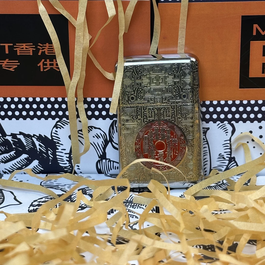 佐罗三代790山鬼花钱双面立体一机一码打火机防风精雕复古朱砂