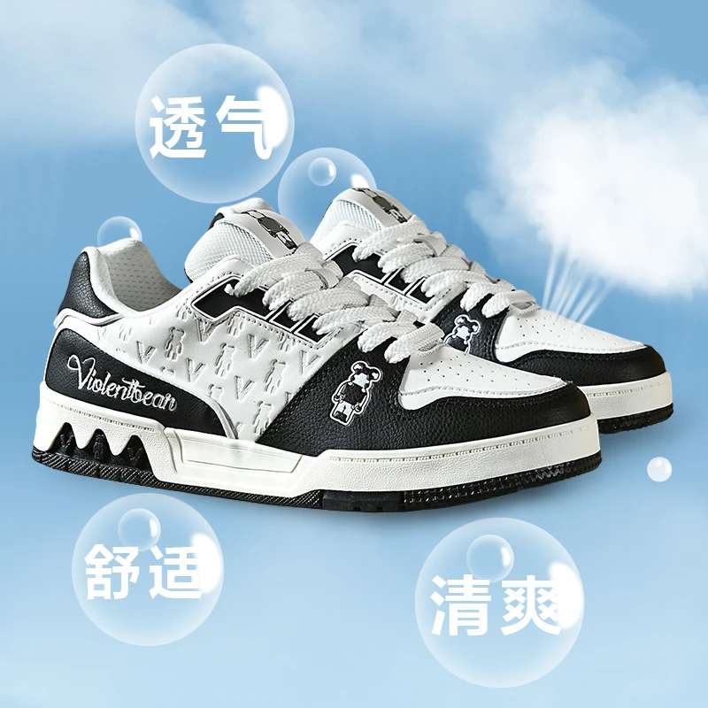 Violentbear/暴力熊低帮鞋夜光休闲潮鞋透气情侣板鞋男休闲鞋8889