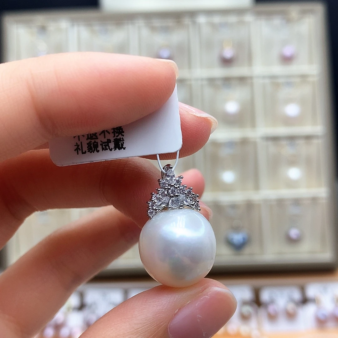 颈饰合金淡水珍珠