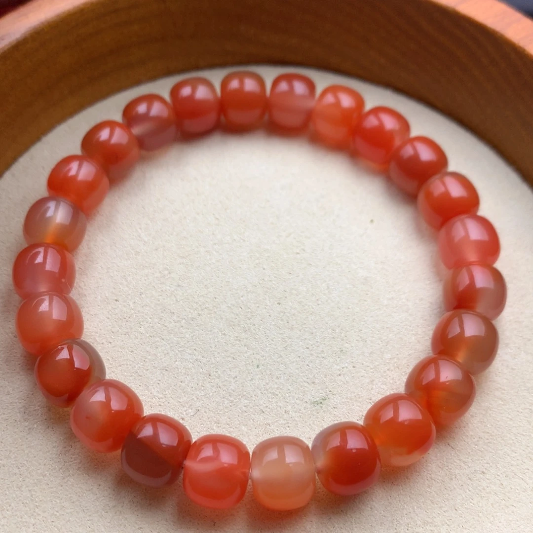 南红玛瑙未镶嵌保山天然原矿南红8mm+冰飘老型