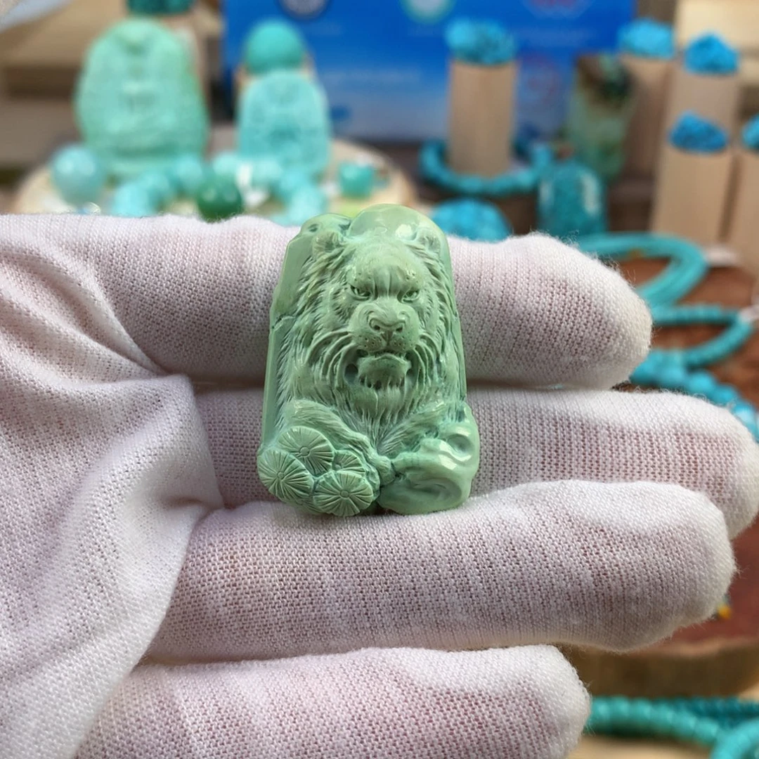 绿松石未镶嵌珠宝奇石24.7mm