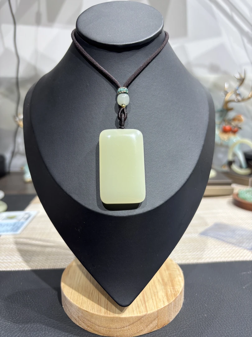 【一方平安】新疆正宗手工精雕平安无事牌吊坠男女款带绳子