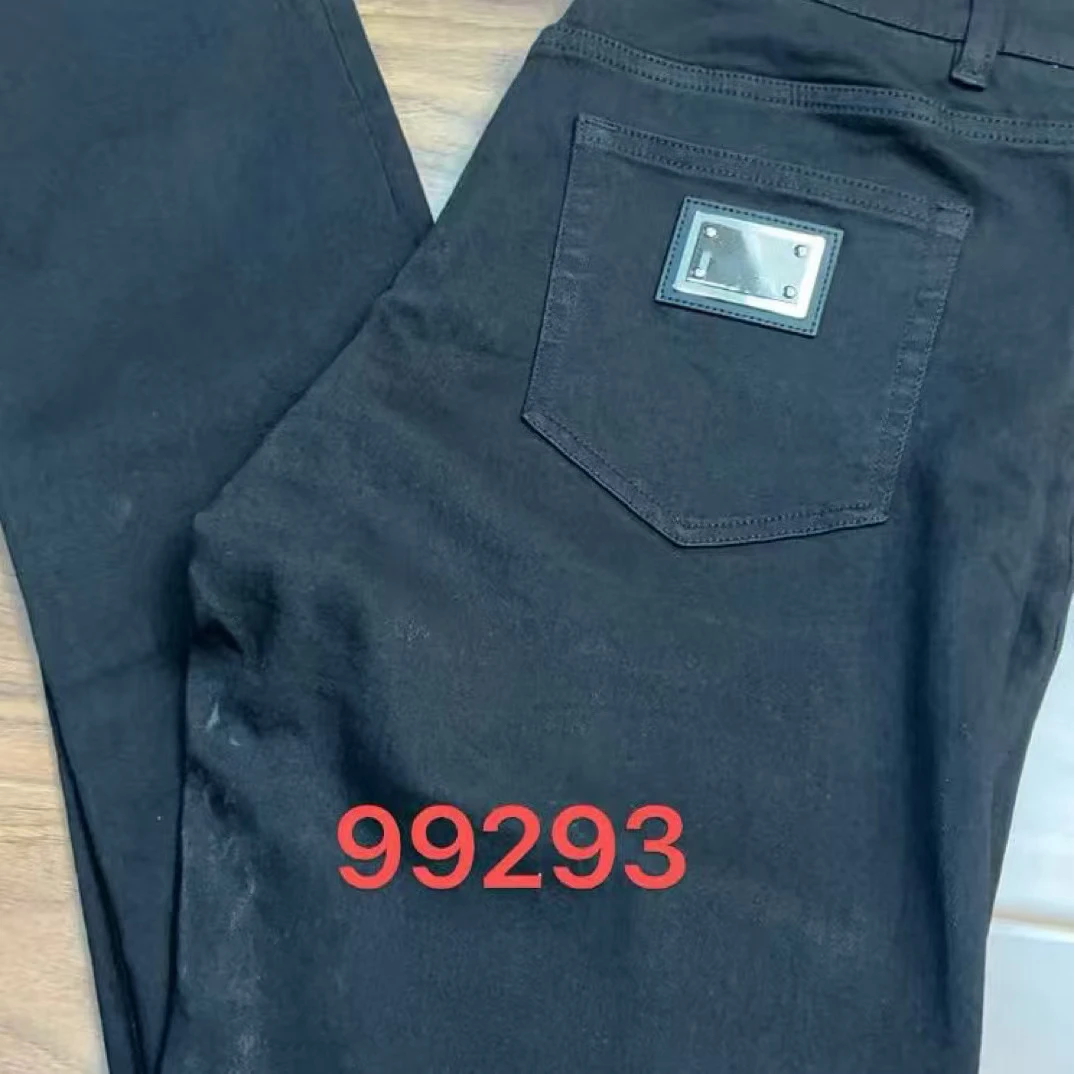 99293 dg新款男士黑色直筒裤