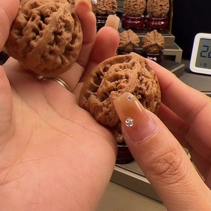 文玩核桃把件40 大 粗筋 t-020