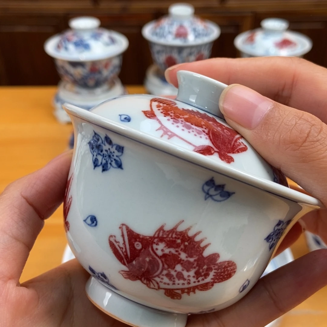 手绘现代茶具非古董