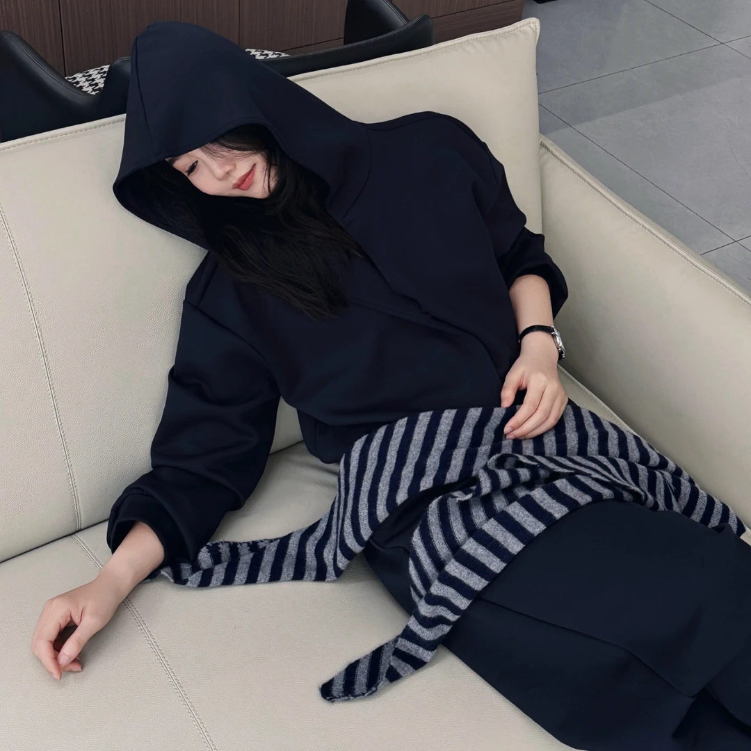 2025秋季新款时尚休闲百搭宽松气质小众针织套装-J25302307