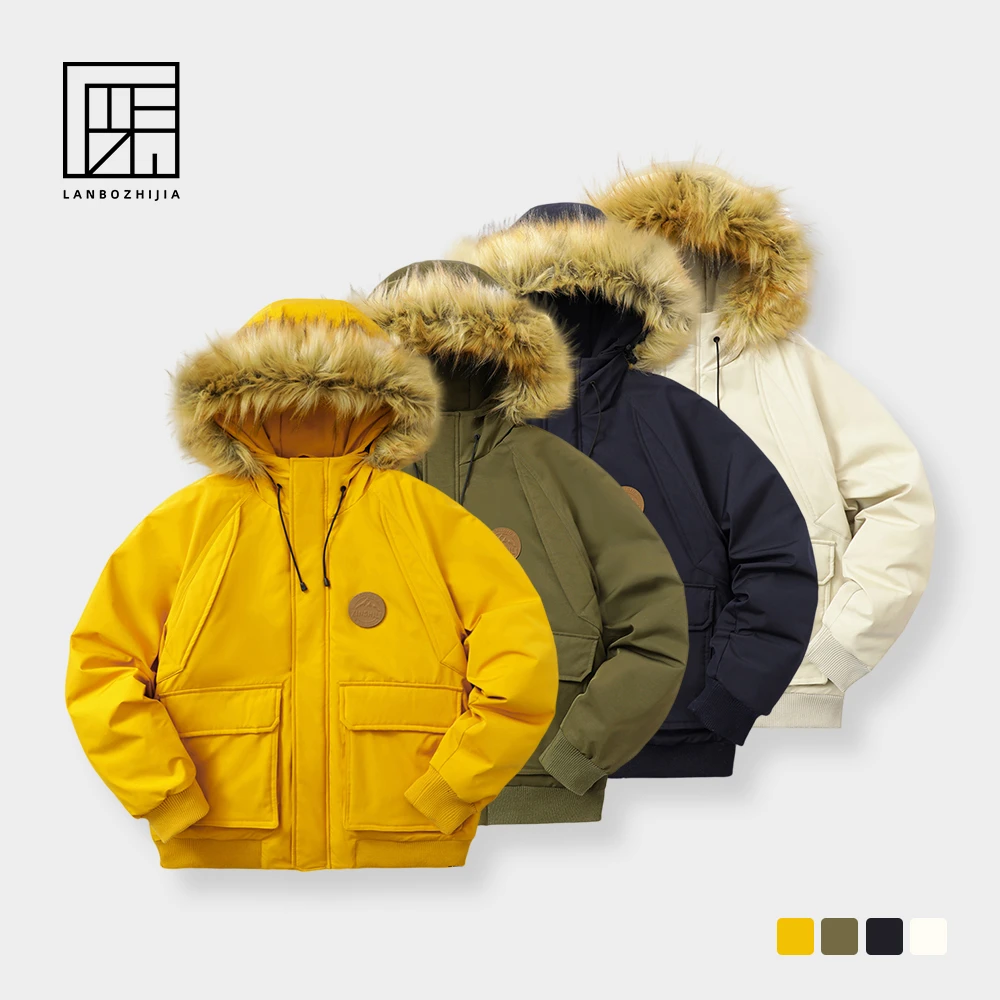 兰博之嘉•情侣秋冬连帽棉服时尚休闲防寒棉衣冬季短款户外棉服