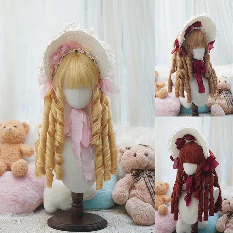 御茶水60cm Lolita洛丽塔【长罗马卷假发】 复古doll感优雅新色