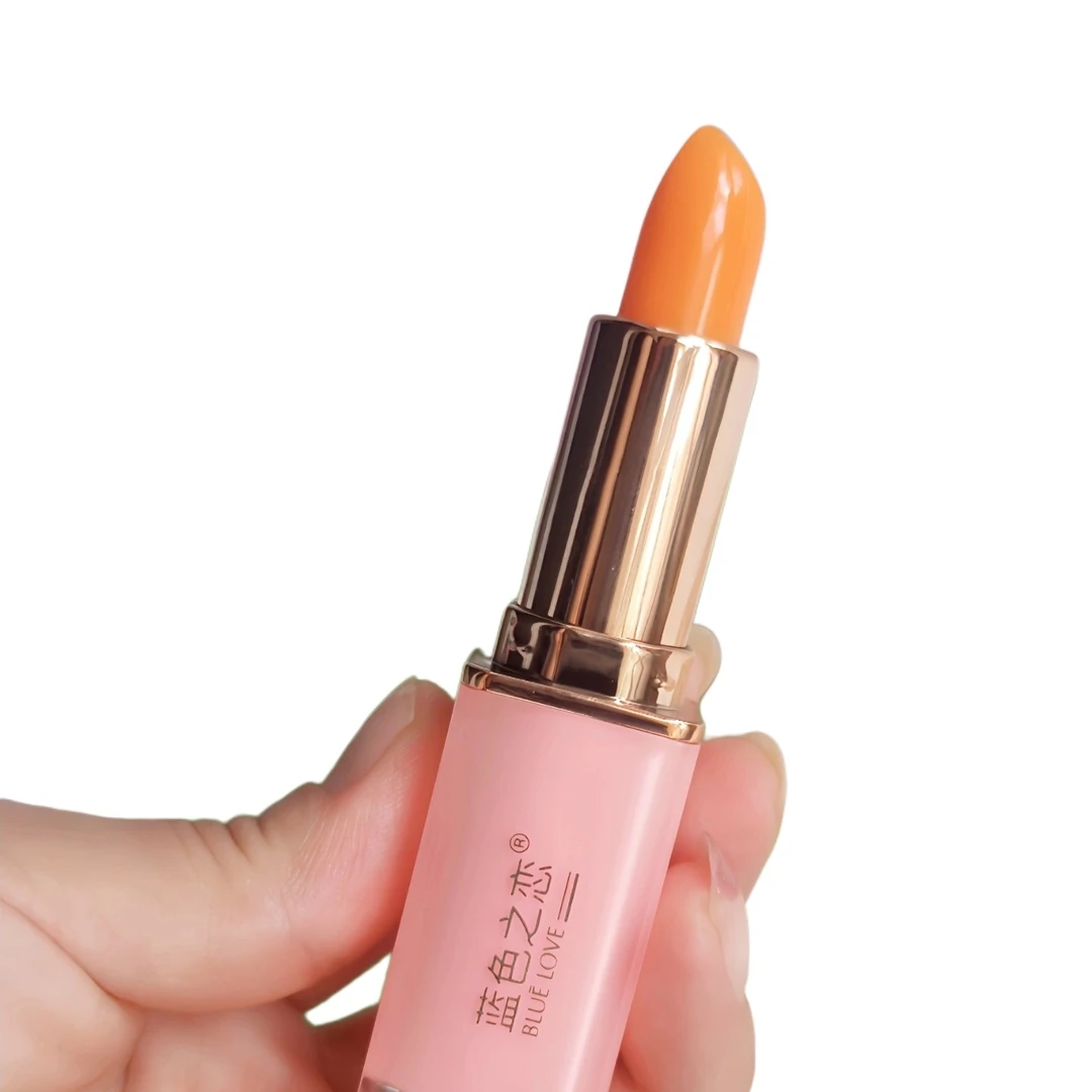 蓝色之恋心慕温变-胡萝卜滋润保湿温感变色口红补水修护润护秋冬