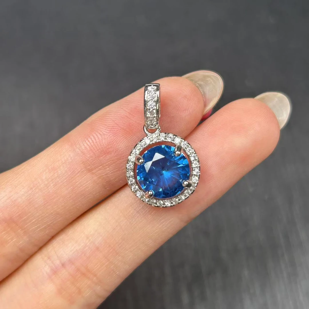 阿鲁沙-典藏高奢培育矢车菊-精工合金吊坠配链852