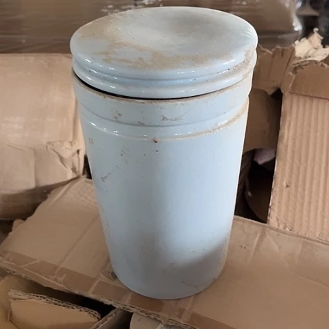 微瑕，不能明火，口径12高18储物罐1.4L