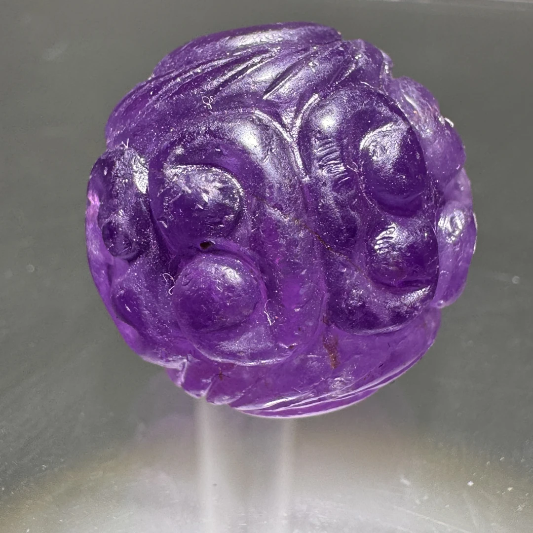 汉紫水晶祥云纹配珠
