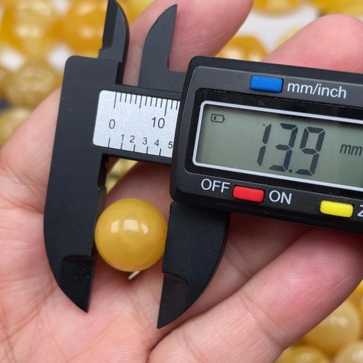 裸石蜜蜡未镶嵌蜜蜡有瑕圆珠