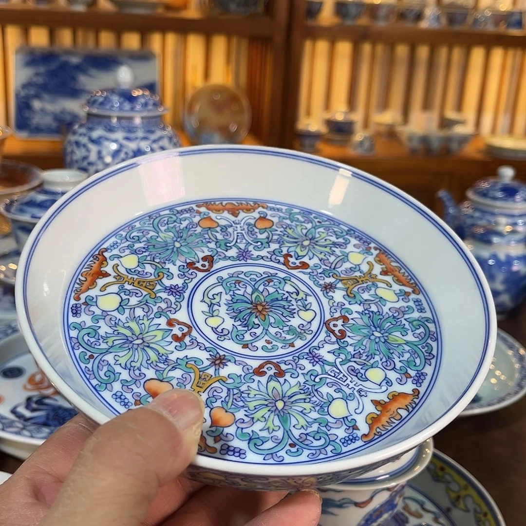 錡镇堂手工手绘壶承