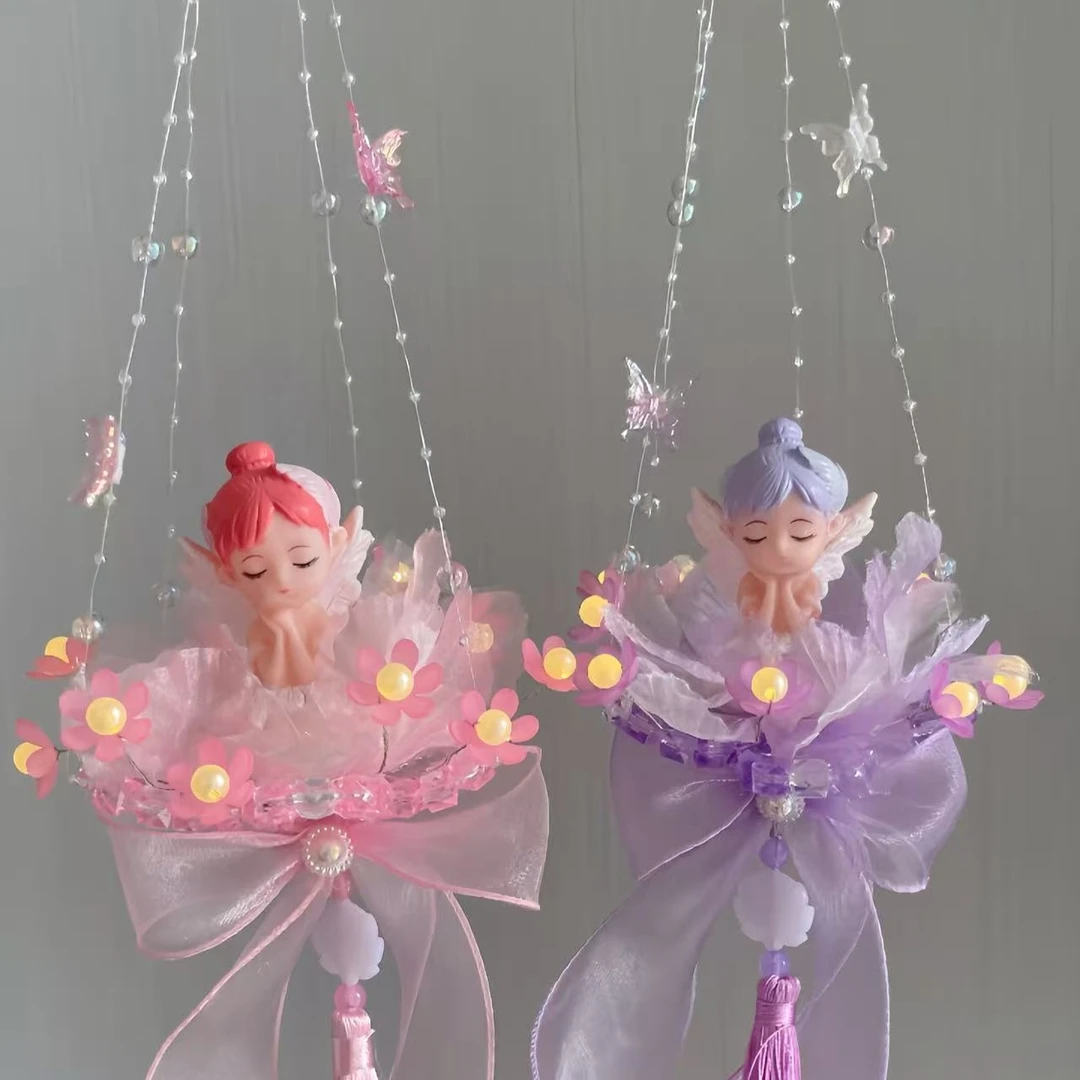 【维维DIY】贝拉蝶舞手提花灯材料包小天使荷花灯diy成品及材料包