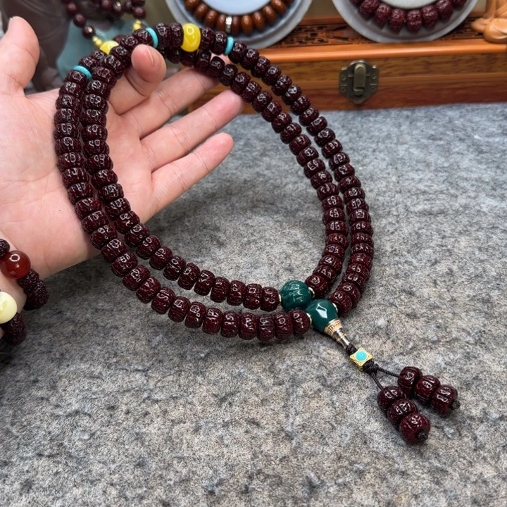 吊坠金刚菩提11mm矮桩老盘龙108