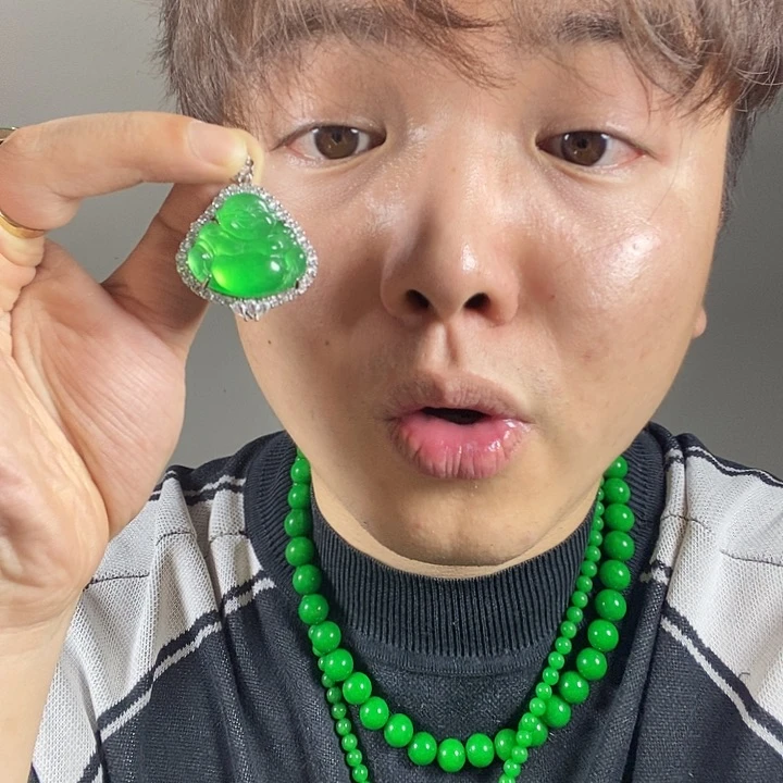 未镶嵌戒指翡翠佛公吊坠