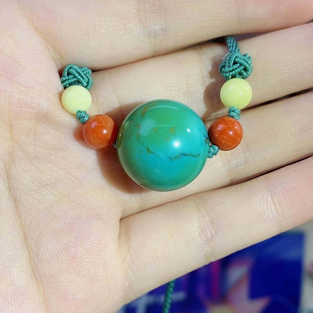 绿松石未镶嵌珠宝奇石19mm+