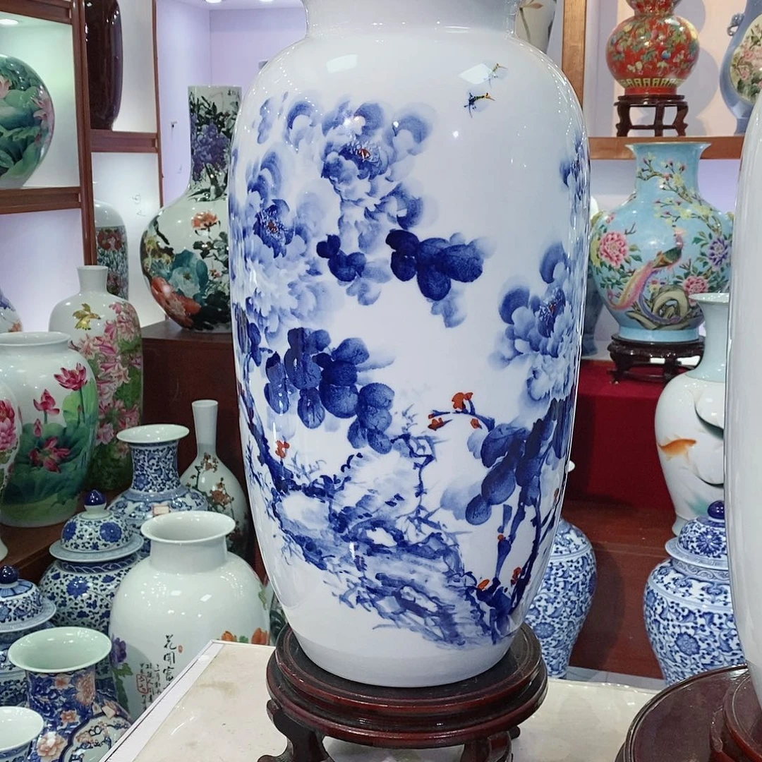 瓶一**水景德镇陶瓷手绘