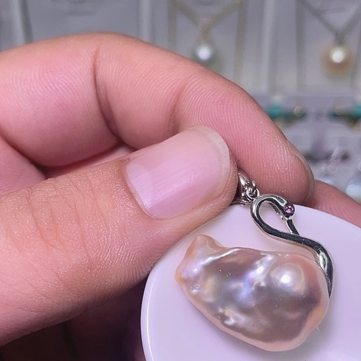 颈饰合金淡水珍珠35